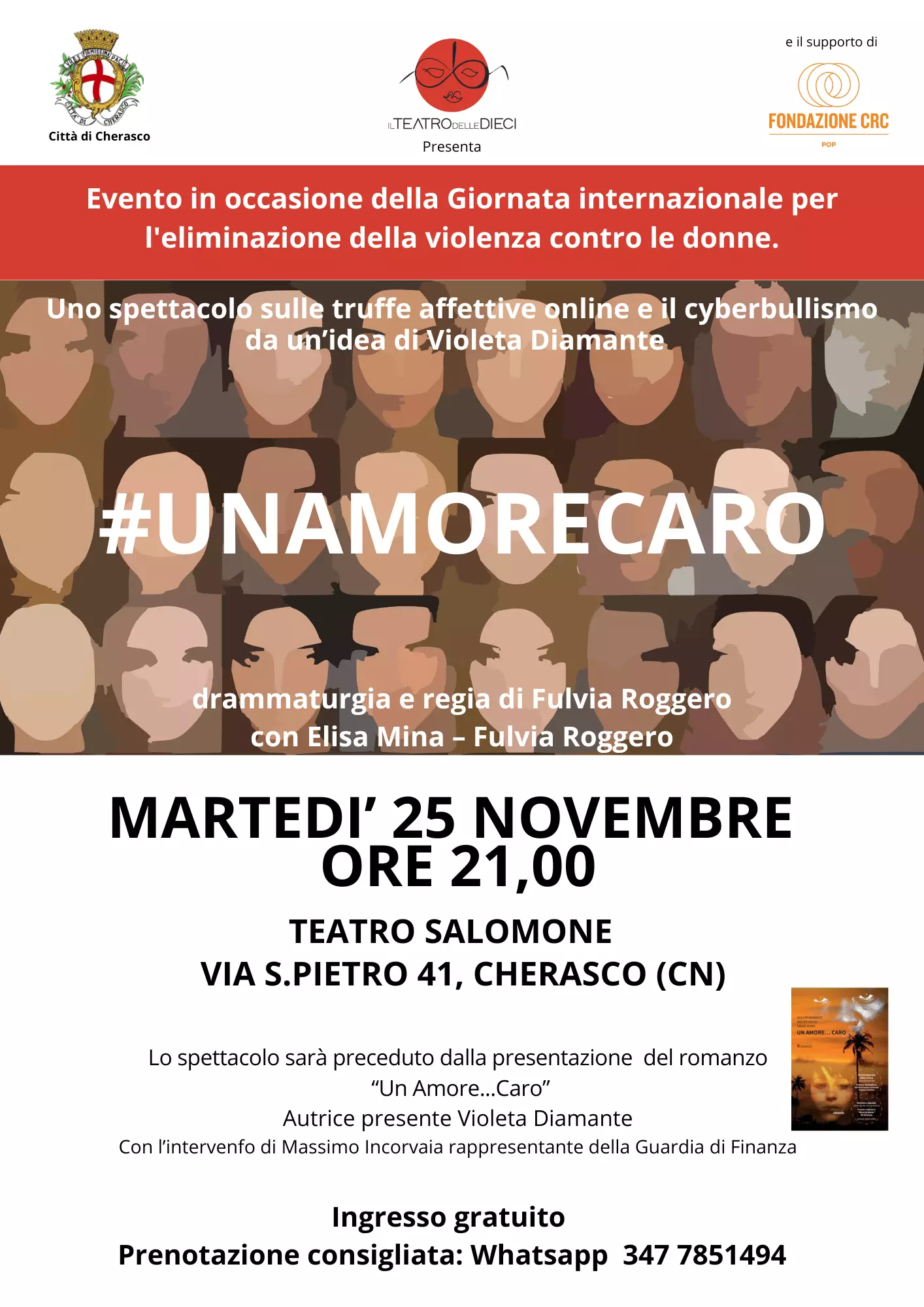 locandina teatro del 25 novembre
